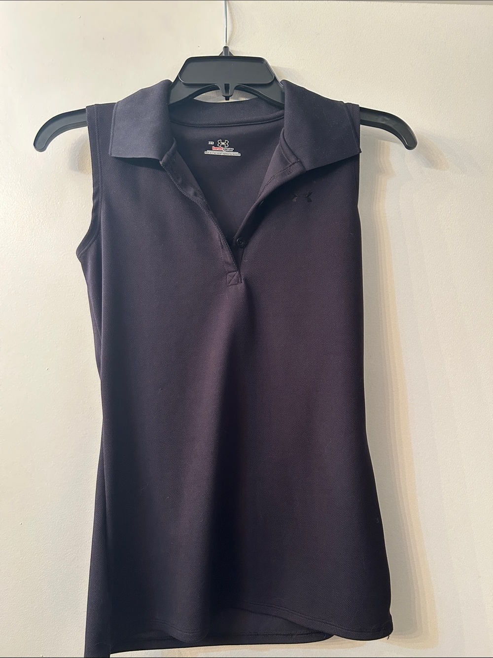 Under Armour Women's Sleeveless Polo Tank - black